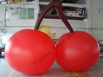 Κόκκινο PVC 3m υψηλά διαμορφωμένα κεράσι μπαλόνια για την επίδειξη εμπορικών εκθέσεων