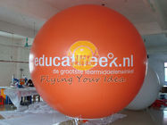 Κίνα Πορτοκαλί διογκώσιμο μπαλόνι ηλίου διαφήμισης με τη UV προστατευμένη εκτύπωση, μπαλόνια αγγελιών εργοστάσιο 