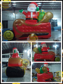 Advertising Custom Durable  Shaped Balloons , Inflatable Large Santa Claus For Christmas Celebration,CHR-1