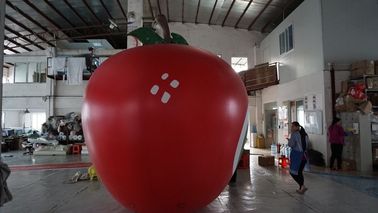 3.5m αντιστοιχημένη χρώμα εκτύπωση Pantone μπαλονιών ύψους με σχήμα μήλου μεγάλη